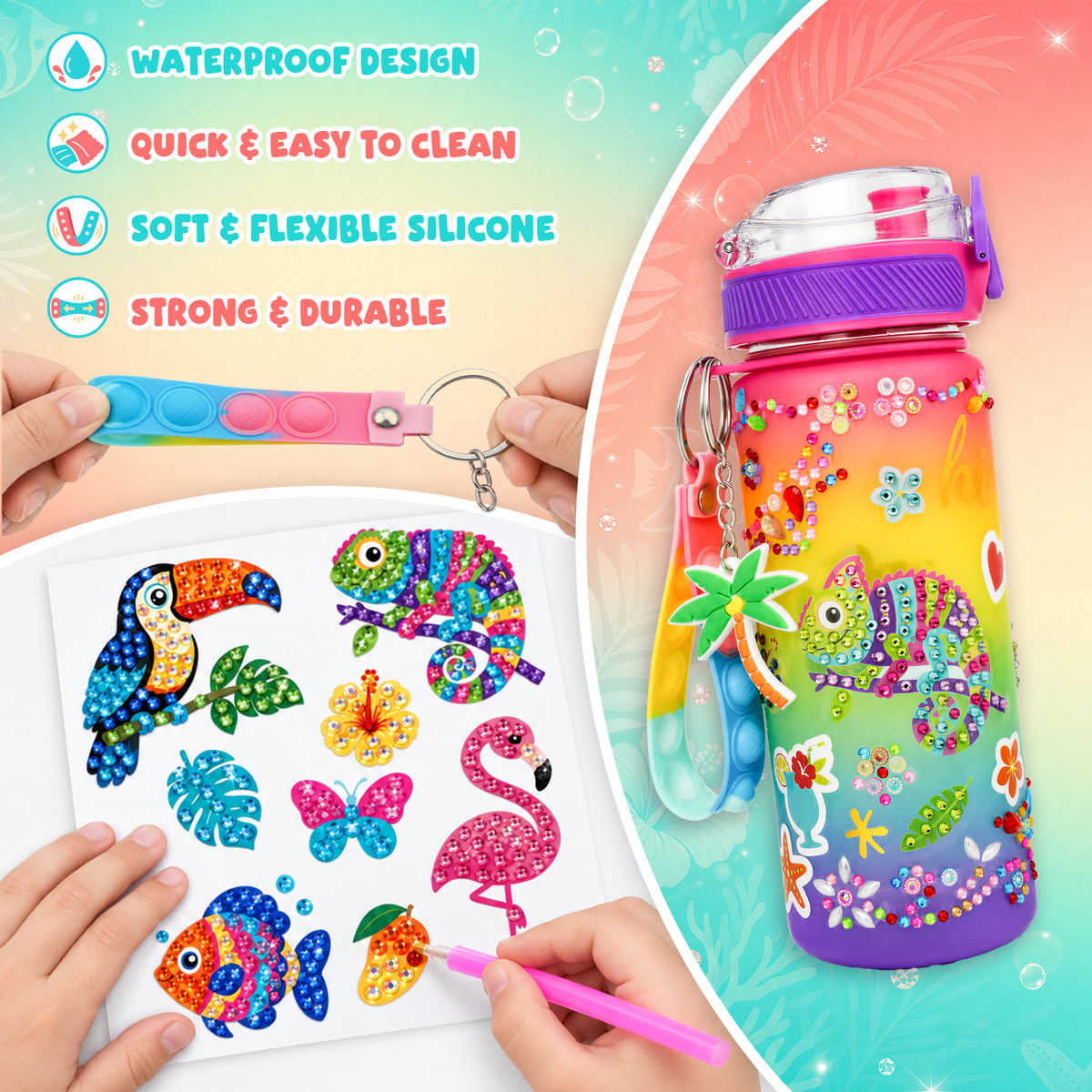 Decorate Your Own Water Bottle Kit
