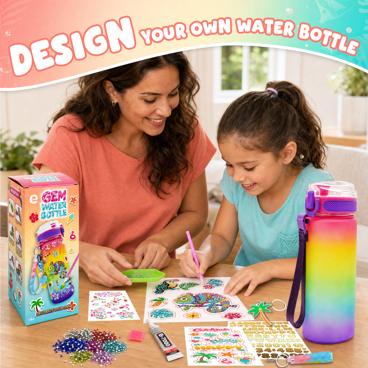 Decorate Your Own Water Bottle Kit